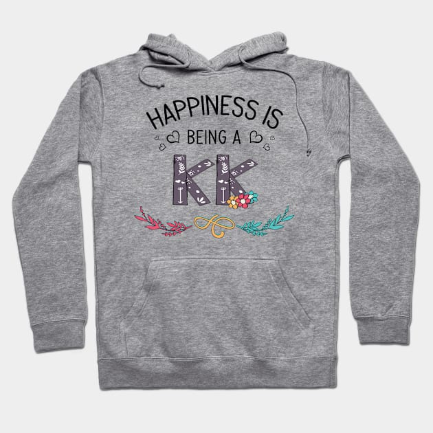 Happiness Is Being A Kk Wildflowers Valentines Mothers Day Hoodie by KIMIKA